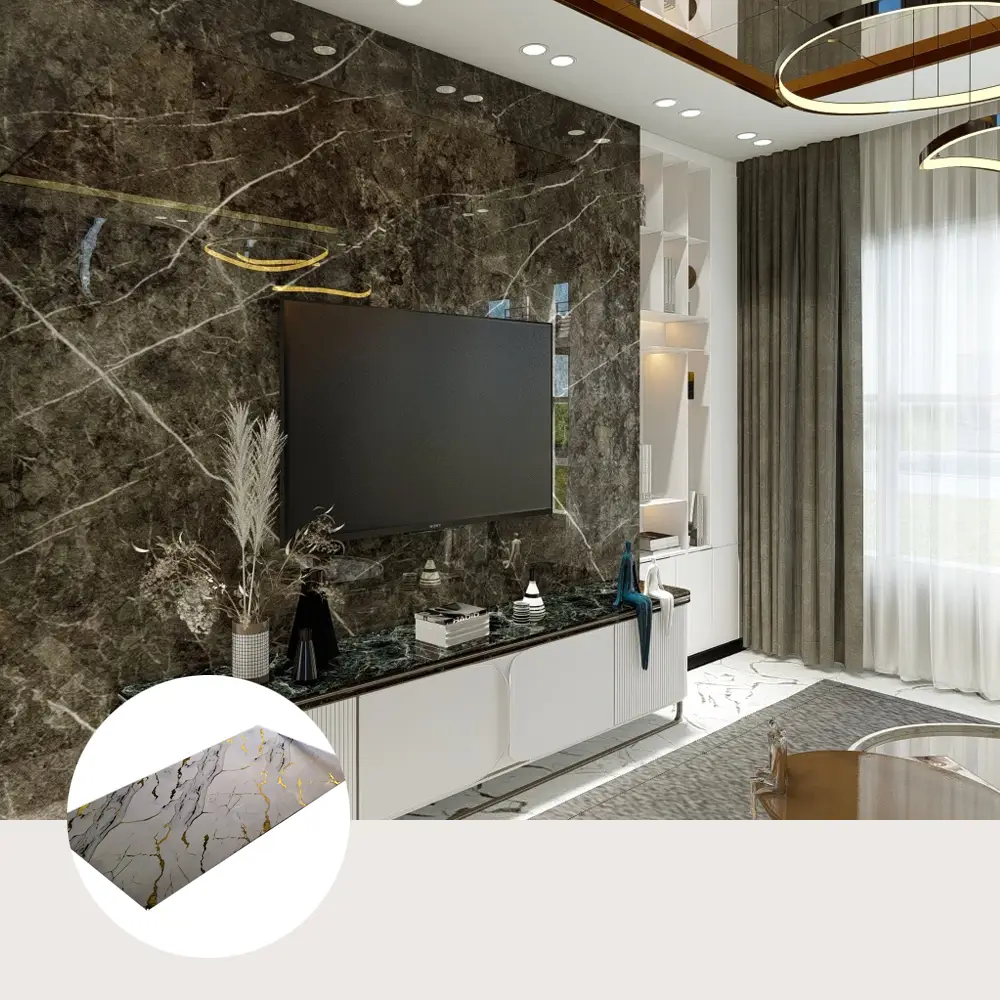 UV Marble Sheets, MAJESTIC GOLD