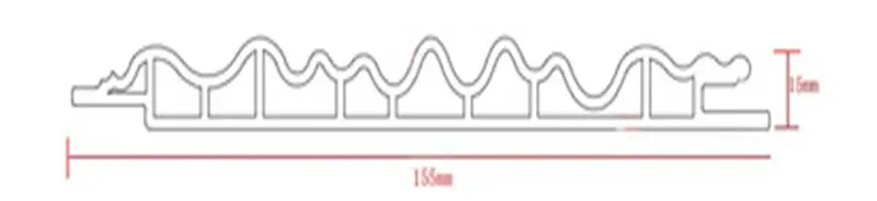 Wood Grain Wave Decor Wall Panel