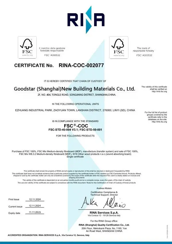 FSC Certified Wood